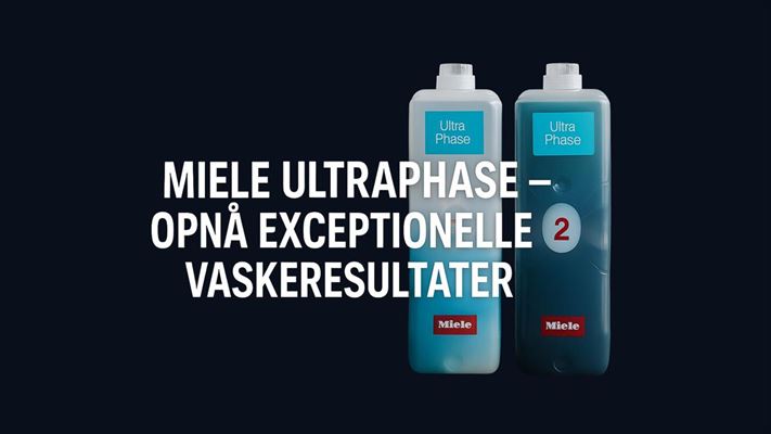 Miele ultraphase - opnå exceptionelle vaskeresultater