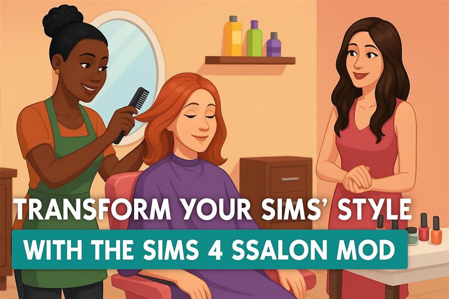 Transform your sims' style with the sims 4 ssalon mod