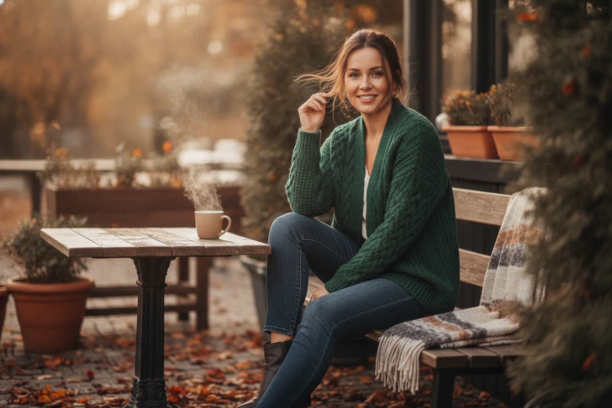 Grøn cardigan til damer: Sådan styler du sæsonens must-have